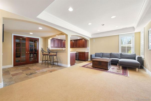 Interior, Living room, Recessed Lighting