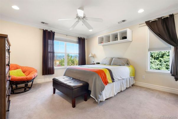 Bedroom, Interior, Recessed Lighting