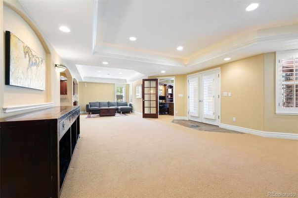 Fireplace, Interior, Living room, Recessed Lighting