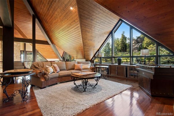 Interior, Living room, Wooden Ceilings, Wood Texture Flooring