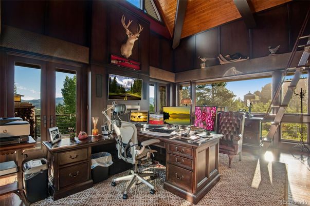Home Office, Interior, Wooden Beams, Wooden Ceilings