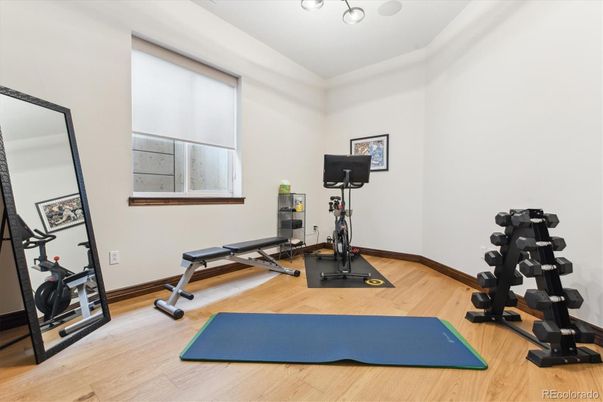 Fitness Equipment, Interior, Wood Texture Flooring