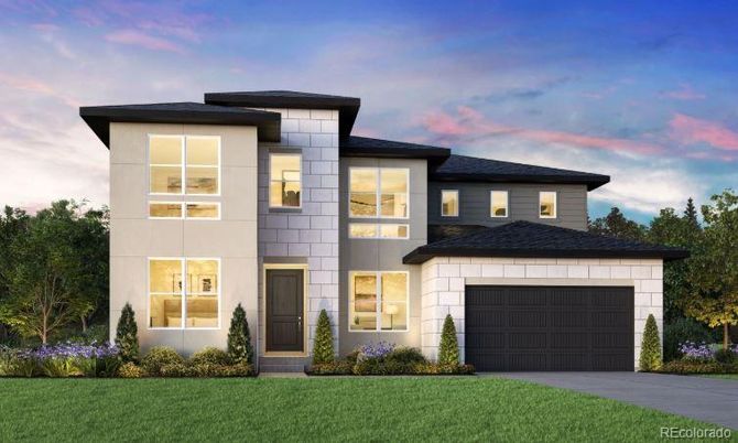 Attached, Exterior, Facade, Modern