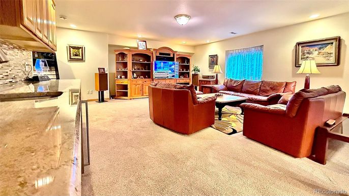 Interior, Living room, Recessed Lighting