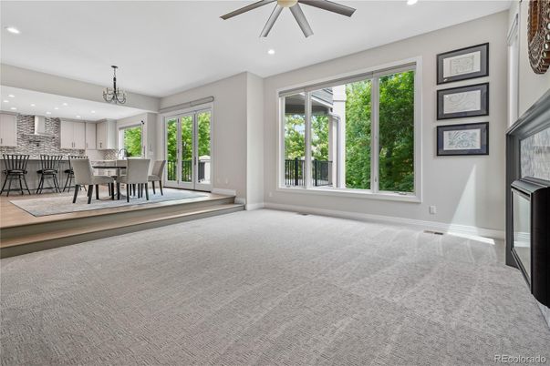 Dining room, Interior, Kitchen, Pendant Lights, Recessed Lighting
