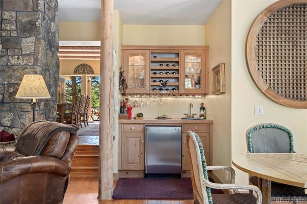 Interior, Stone Walls, Wood Texture Flooring