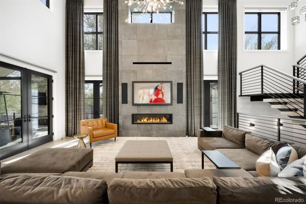 Fireplace, Interior, Living room