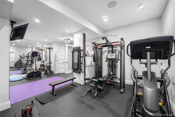 Fitness Equipment, Interior, Recessed Lighting
