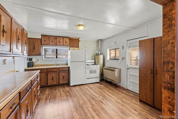 Interior, Kitchen, Wood Texture Flooring