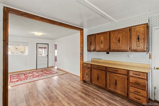 Interior, Kitchen, Wood Texture Flooring