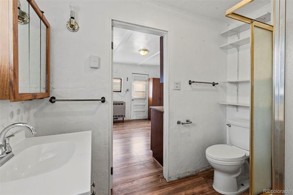 Bathroom, Interior, Wood Texture Flooring