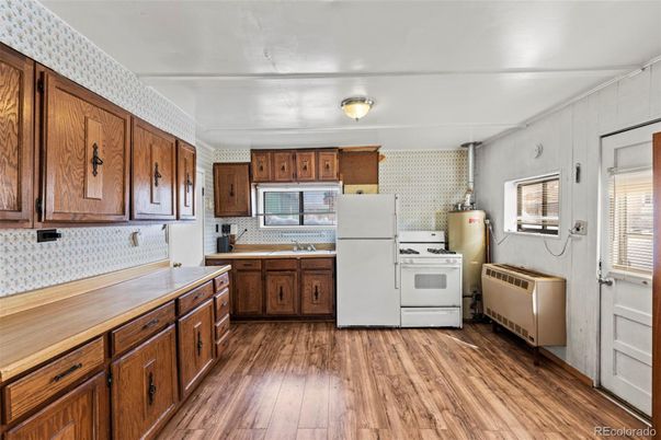 Interior, Kitchen, Wood Texture Flooring