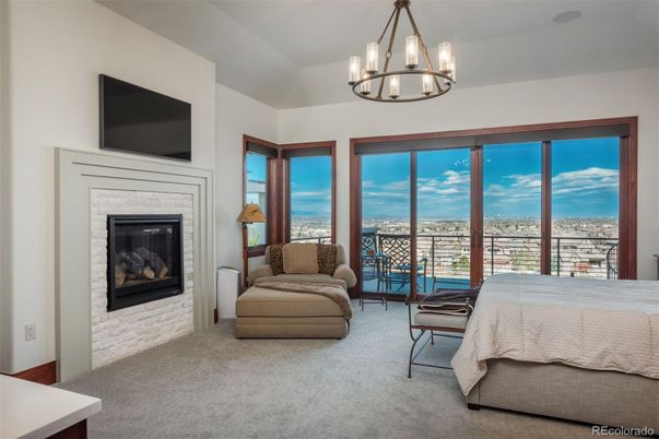Bedroom, Fireplace, Interior