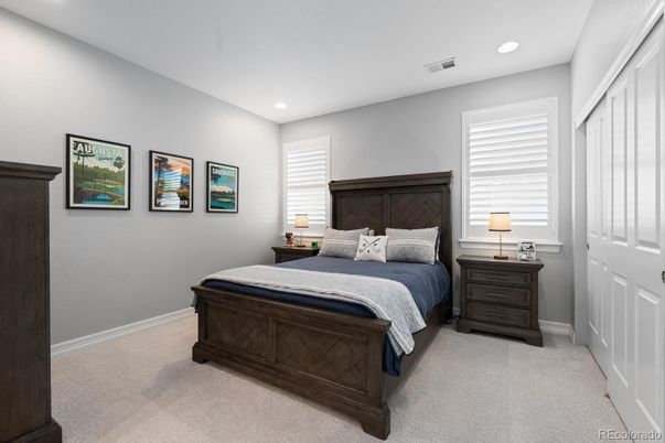 Bedroom, Interior, Recessed Lighting