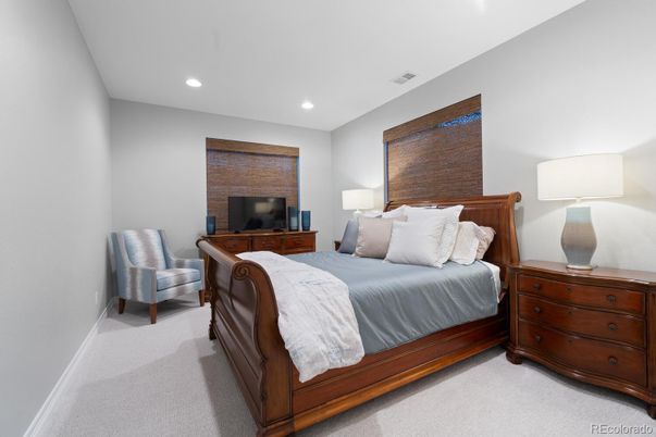 Bedroom, Interior, Recessed Lighting