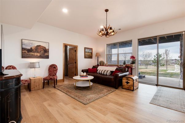 Chandelier, Interior, Living room, Recessed Lighting, Wood Texture Flooring