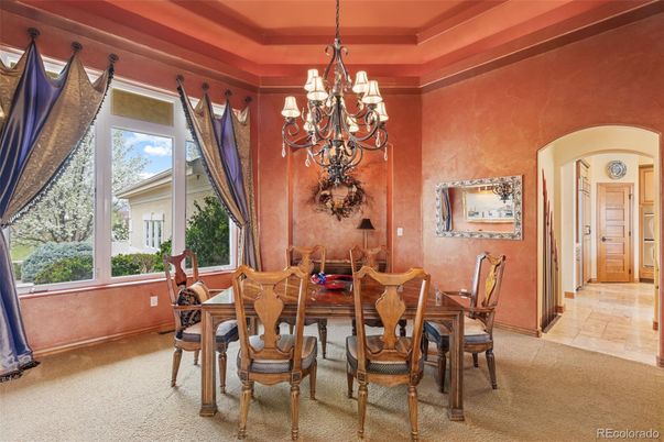 Chandelier, Dining room, Interior