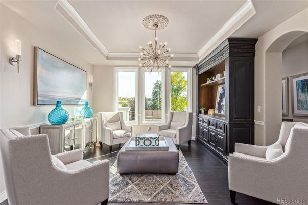 Interior, Living room, Pendant Lights, Wood Texture Flooring