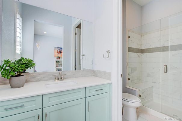 Bathroom, Glass Shower, Interior, Marble, Marble Walls, Recessed Lighting