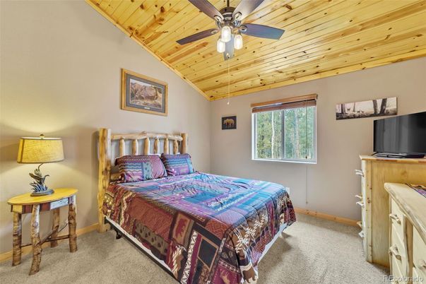 Bedroom, Interior, Wooden Ceilings