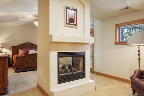 Bedroom, Fireplace, Interior
