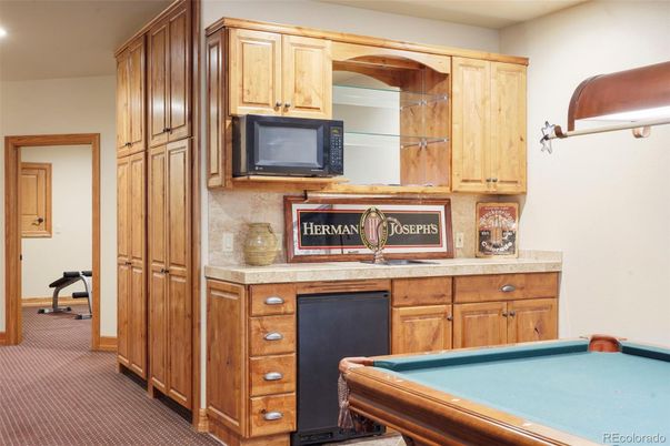 Billiard Table, Game Room, Interior, Recessed Lighting