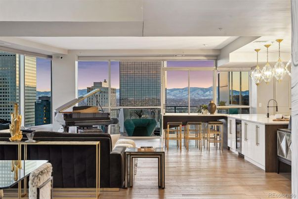Dining room, Interior, Pendant Lights, Piano, Wood Texture Flooring