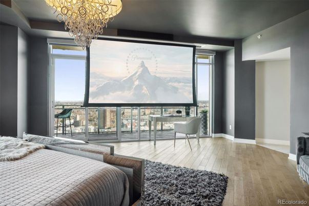 Chandelier, Home Office, Interior, Wood Texture Flooring