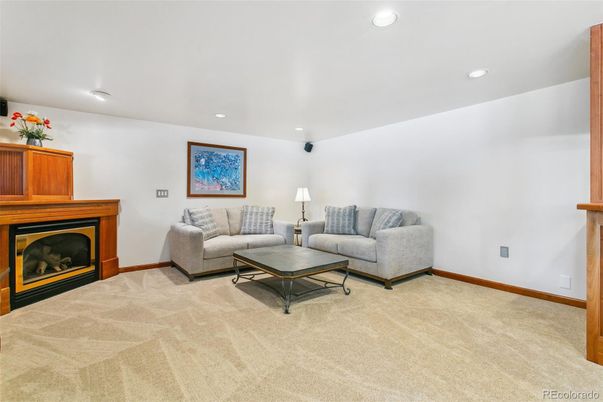 Fireplace, Interior, Living room, Recessed Lighting