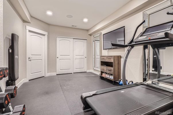Fitness Equipment, Interior, Recessed Lighting