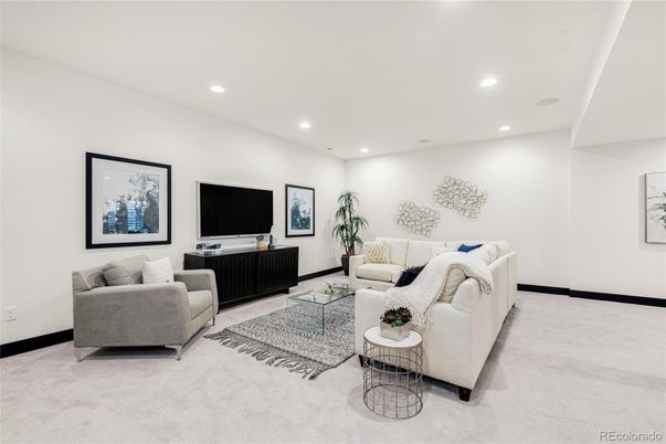 Interior, Living room, Recessed Lighting