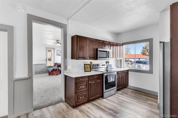 Interior, Kitchen, Wood Texture Flooring