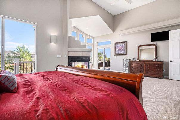 Bedroom, Fireplace, Interior, Recessed Lighting