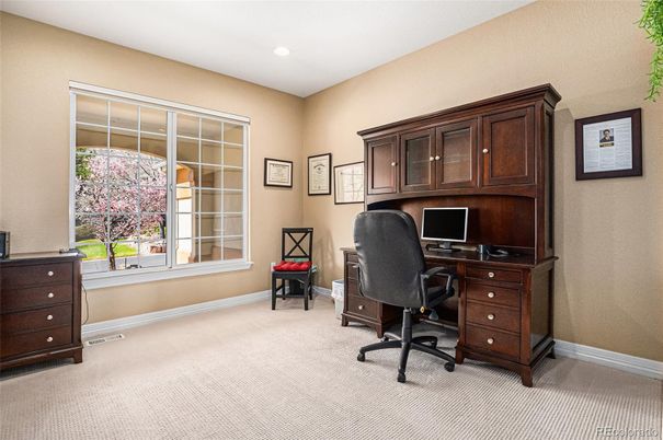 Home Office, Interior, Recessed Lighting