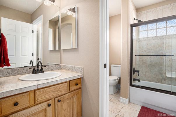 Bathroom, Glass Shower, Interior, Tile Countertops