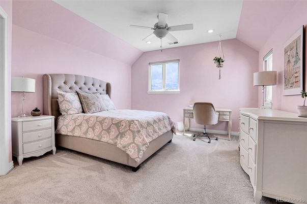 Bedroom, Home Office, Interior, Recessed Lighting