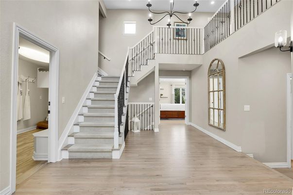 Chandelier, Interior, Wood Texture Flooring