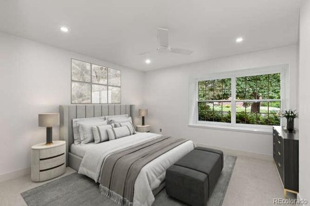 Bedroom, Interior, Recessed Lighting