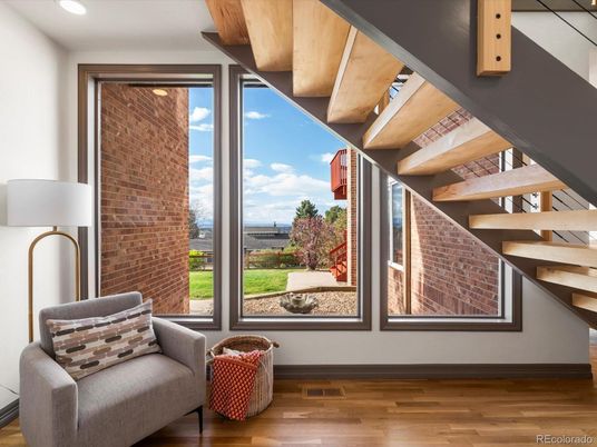 Interior, Recessed Lighting, Stone Walls, Wooden Beams, Wood Texture Flooring