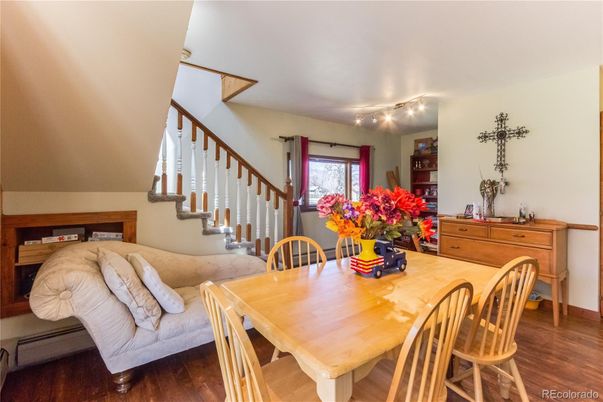 Dining room, Interior, Wood Texture Flooring
