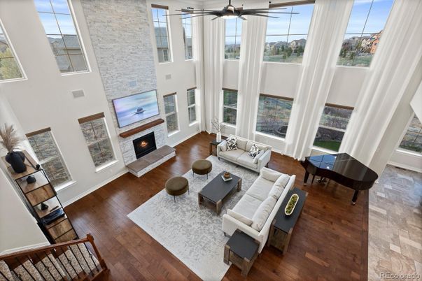 Fireplace, Interior, Living room, Piano, Wood Texture Flooring