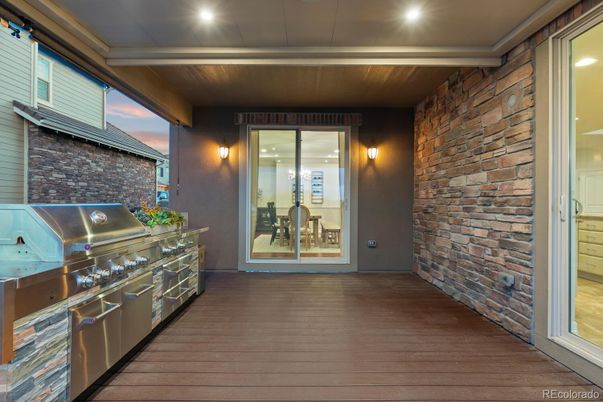 Exterior, Stone Walls, Wood Texture Flooring