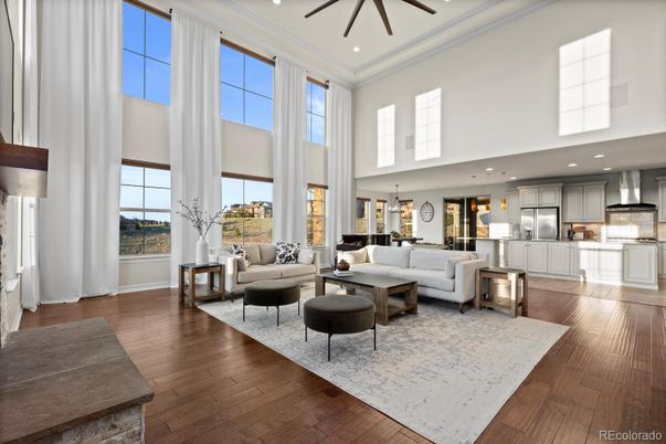 Interior, Kitchen, Living room, Pendant Lights, Recessed Lighting, Stainless Steel Appliances, Wood Texture Flooring