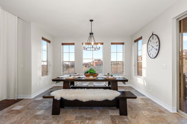Dining room, Interior, Pendant Lights