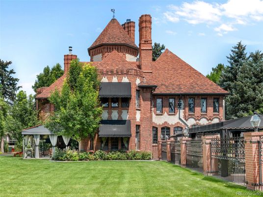 Backyard, Exterior, Facade, Brick Facade, Queen Anne Victorian