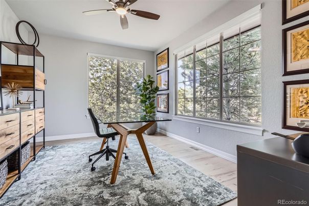 Home Office, Interior, Wood Texture Flooring