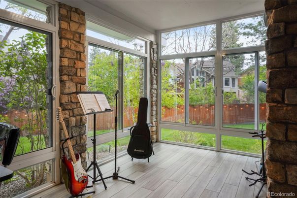 Interior, Sun Room, Wood Texture Flooring