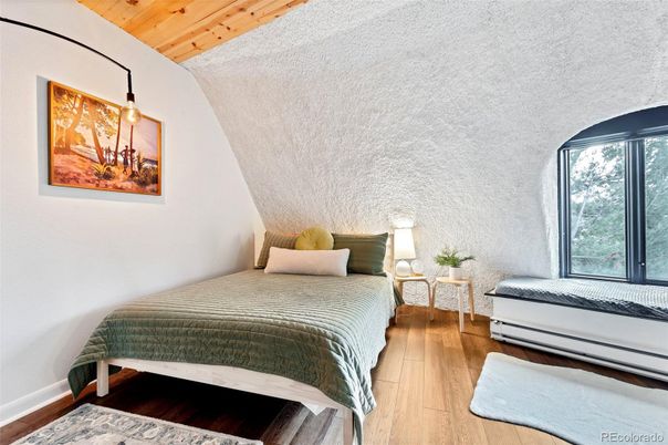 Bedroom, Interior, Wooden Ceilings, Wood Texture Flooring