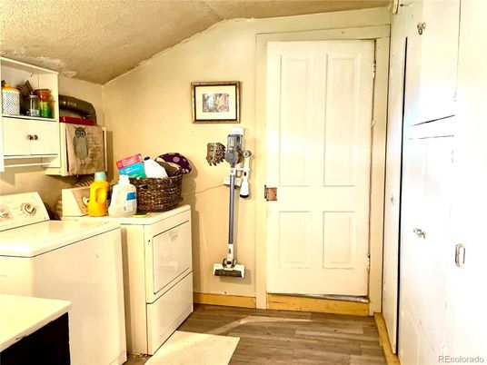 Interior, Washer, Wood Texture Flooring