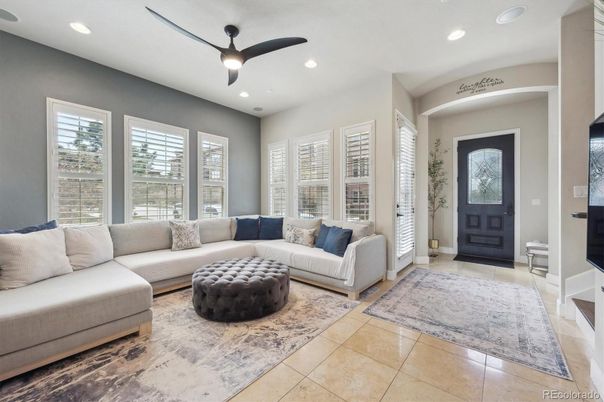 Interior, Living room, Recessed Lighting